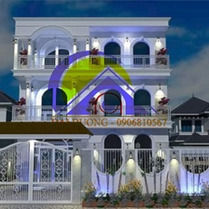THIẾT KẾ NHÀ BIỆT THỰ 3 TRUNG ĐỊA HẢI QUẬN 9 TPHCM - ĐẠI DƯƠNG GROUP