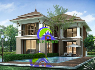 Thiết kế nhà thự 4 tầng mái nhật quận 9 Nhà Đẹp Đại Dương