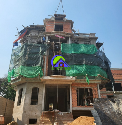 Xây nhà biệt thự 1 hầm 4 tầng 1 tum Bình Dương